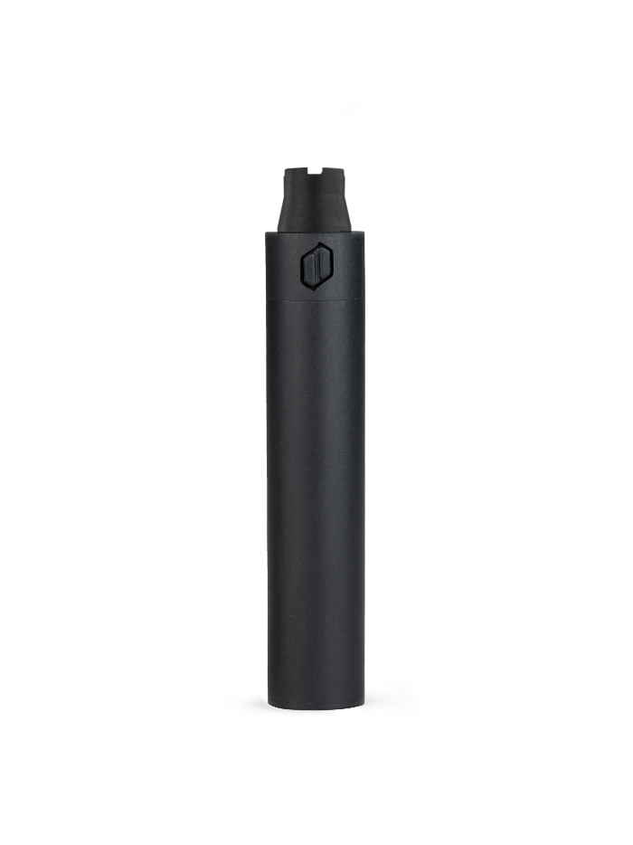 Puffco Plus Modell V3 in der Farbe Onyx. Darstellung der Batterie