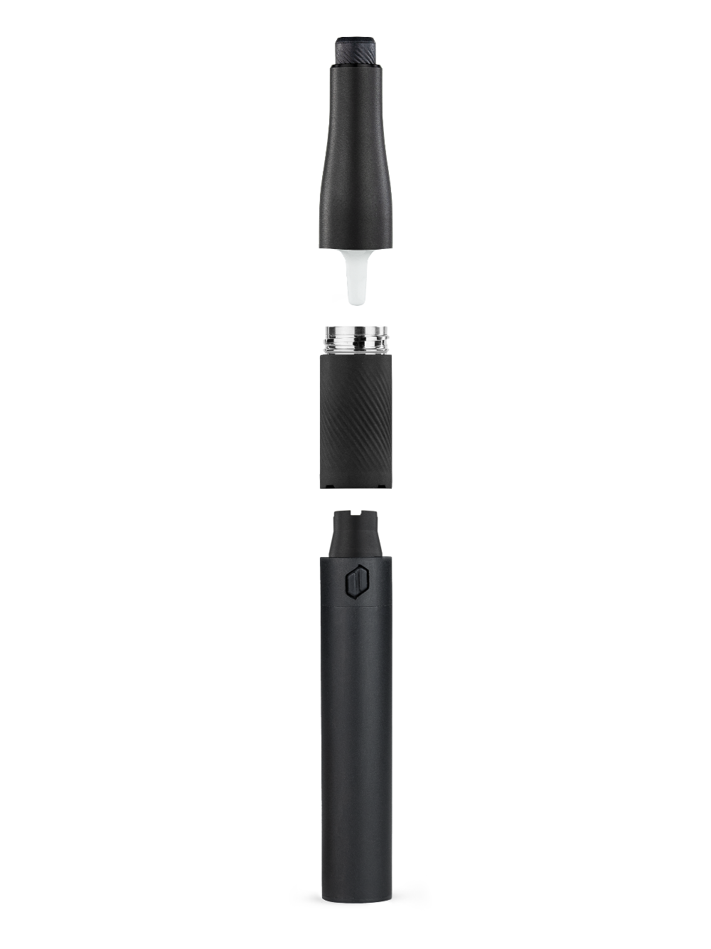 Puffco Plus V3 Onyx zerlegt in all seinen Bestandteilen