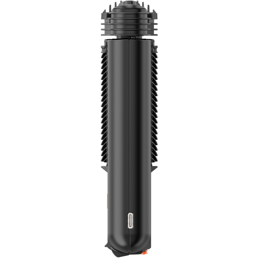 Vaporizer Mighty Plus von Storz und Bickel in der Seitenansicht Ladeanschluss
