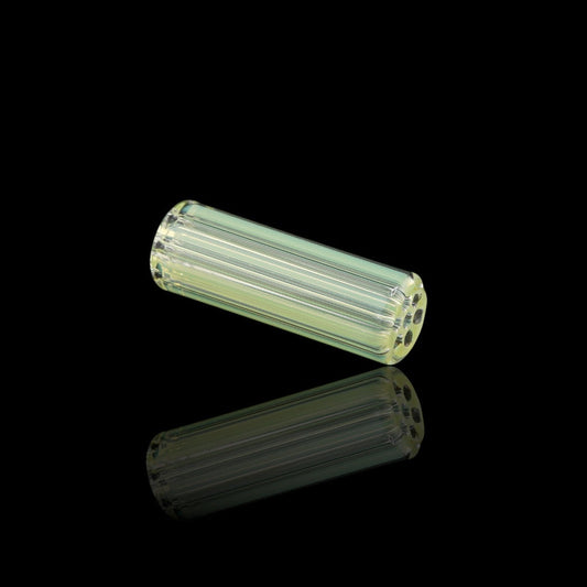 Handcrafted Arctic Jade collector glass tip by Blazing Blue Glass