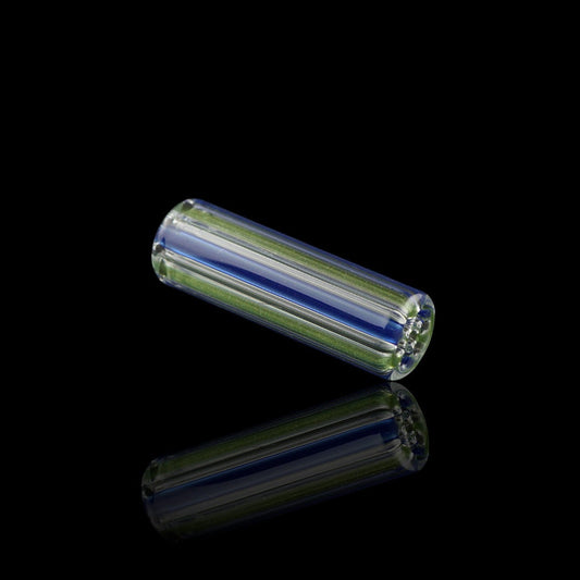 Aurora Ridge handcrafted collector glass tip by Blazing Blue Glass