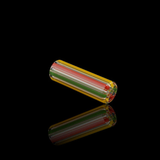 Handgefertigter Lion's Crown Glasfilter für Joints von Blazing Blue Glass