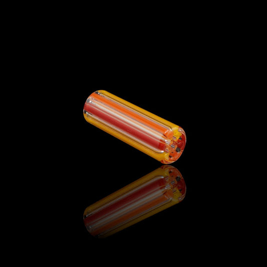 Blazing Blue Glass Solar Flare handcrafted collector glass tip