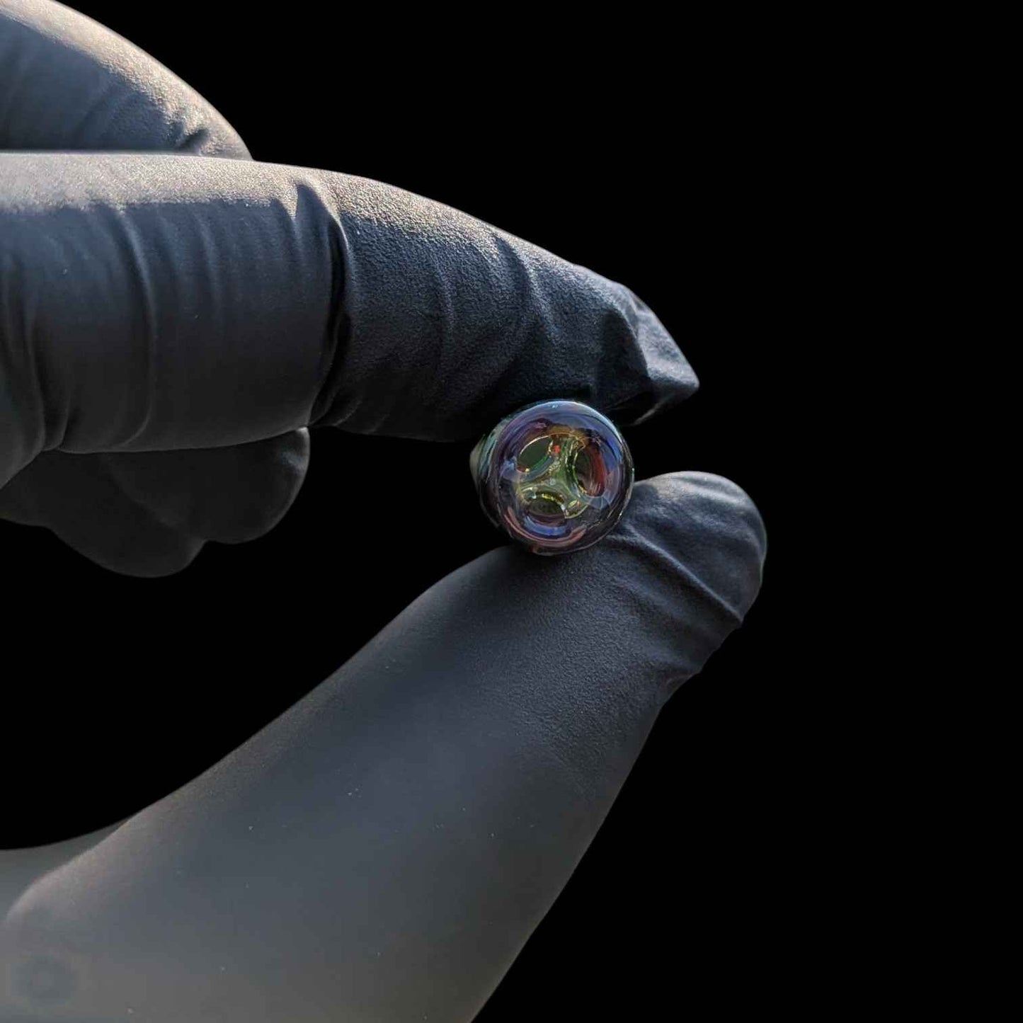 Electric Patina UV Glastip von Finer Glass mit sichtbarem 3-Loch-System