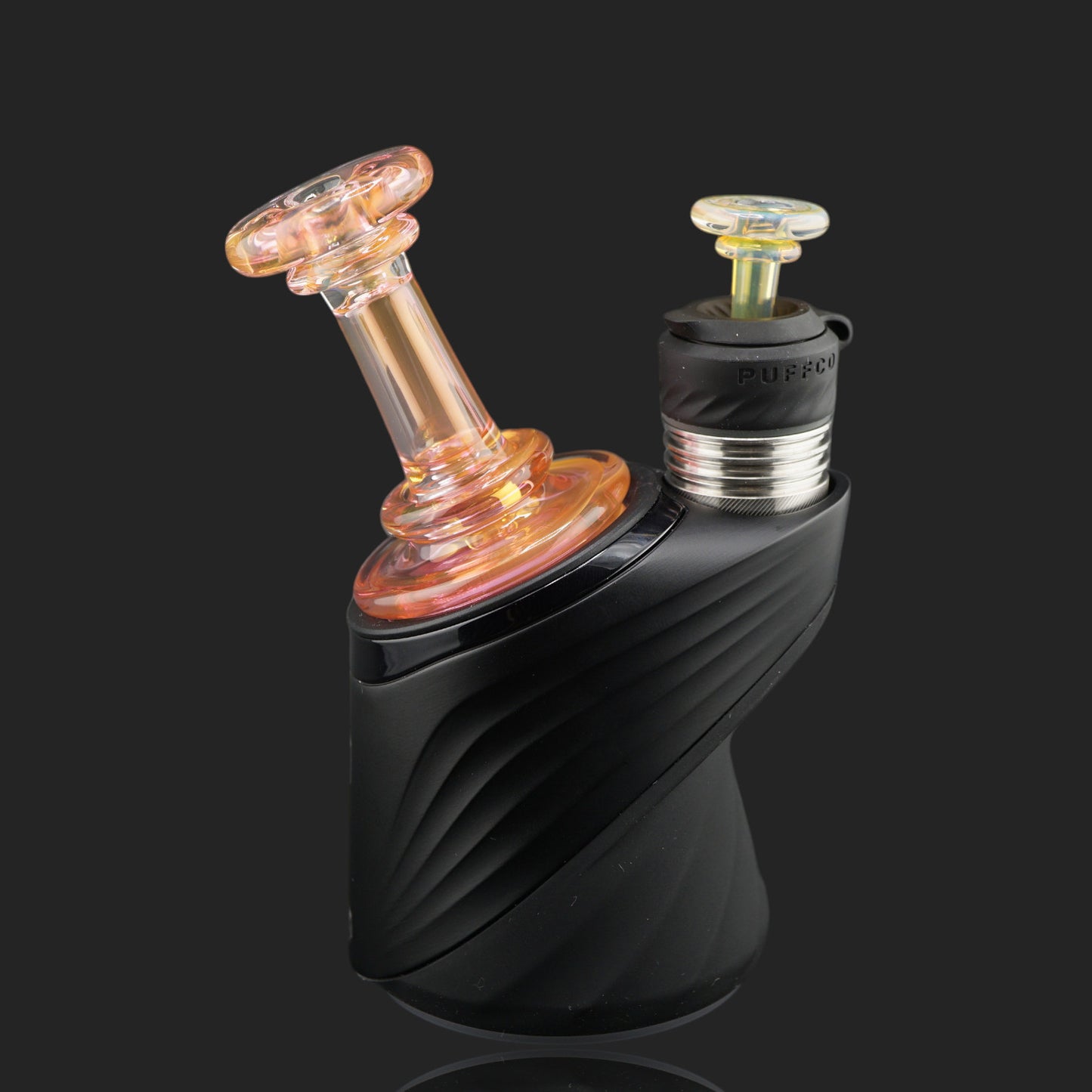 Custom Peach Sunset Puffco Peak dry top by Glass by Yeti