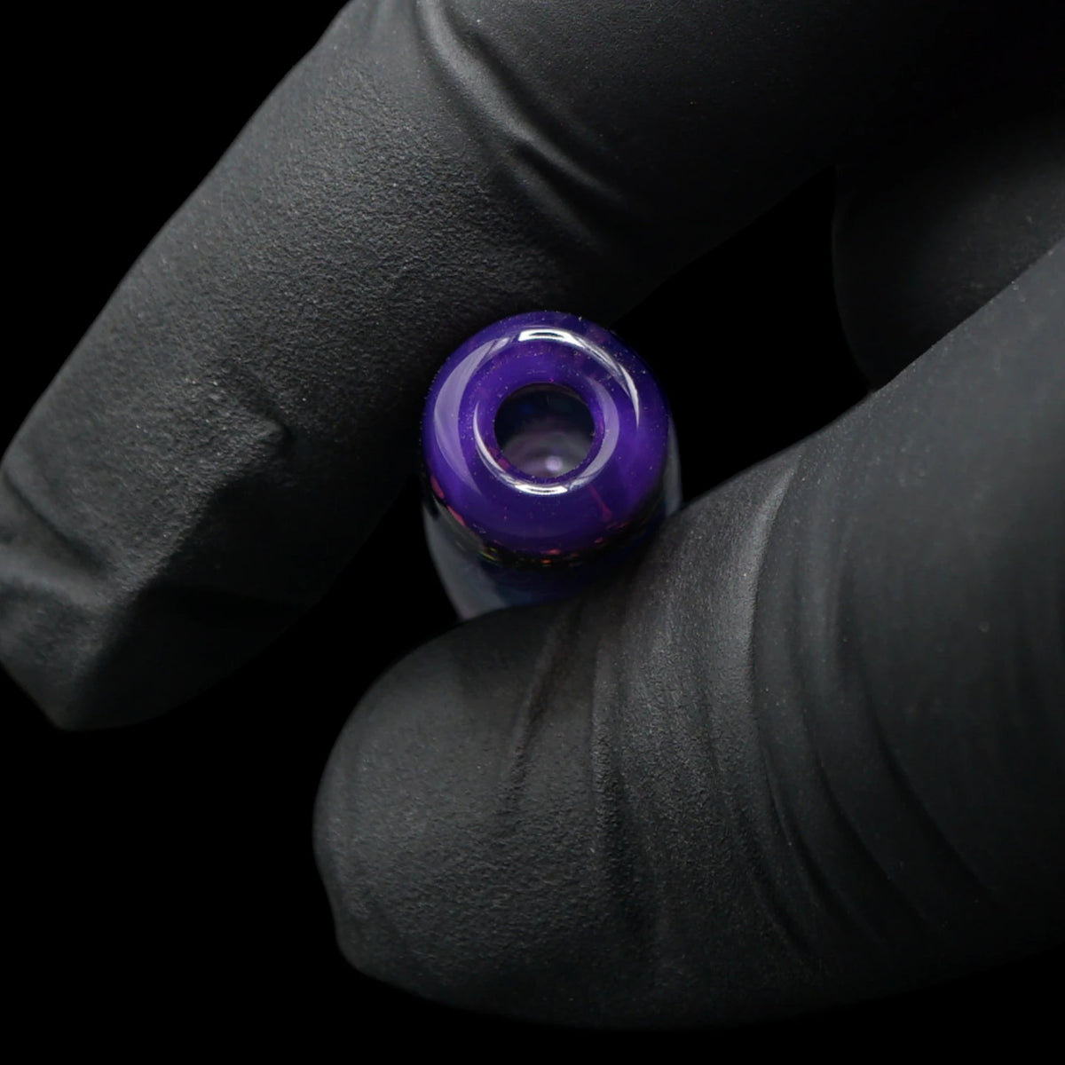 Violettes Mundstück des handgefertigten Hefe Glass Glastips