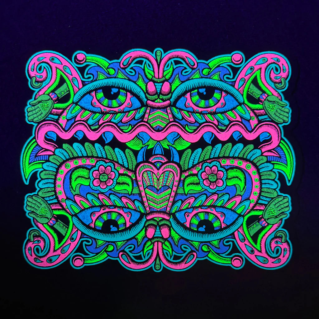 Marimosca moodmat with UV reactive screen print by chris_dyer