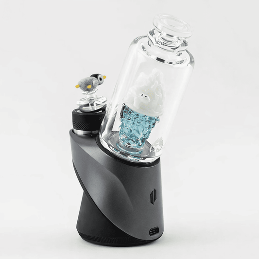 Glas für Puffco Peak oder Peak Pro im Arktislook von der Seite
