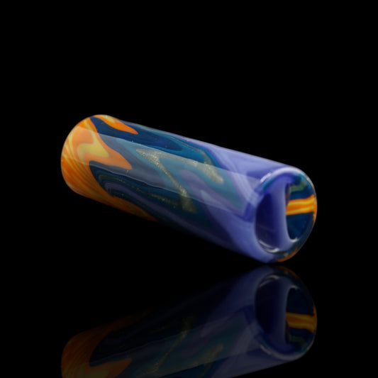 Tyeglassarts Solar Tide handmade borosilicate glass tip with spiral Rotini filter