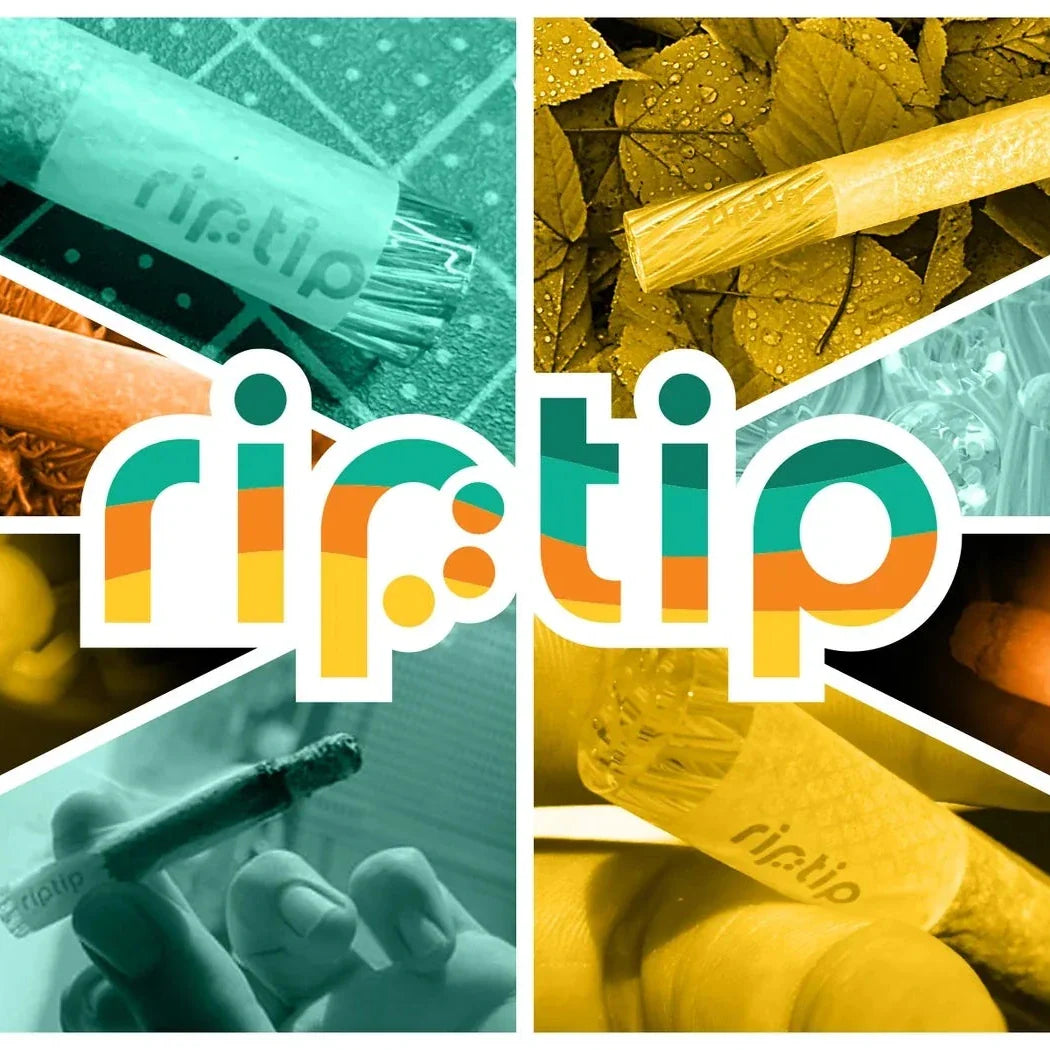 RipTip Banner mit diversen Glasfiltern im Hintergrund