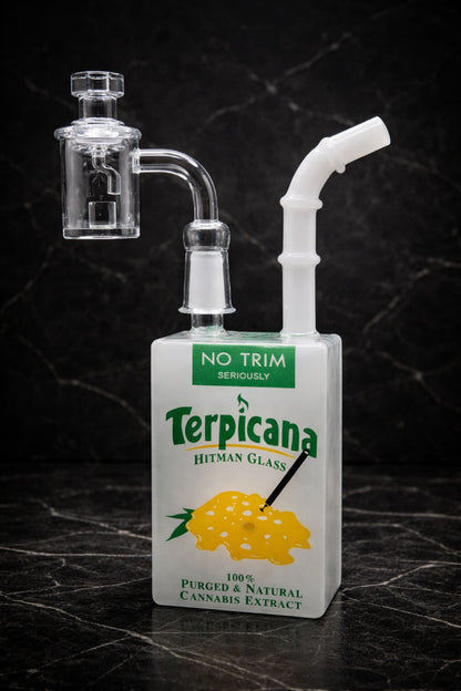 Terpicana Juice Dab Rig de Vidrio – con Banger & Carb Cap