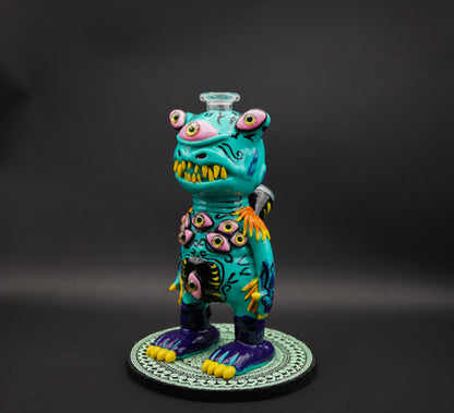 Psycho Eye Monster Dab Rig – Alien-Rig mit Terp Slurper Set(18 cm)