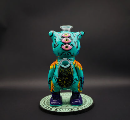 Psycho Eye Monster Dab Rig – Alien-Rig mit Terp Slurper Set(18 cm)