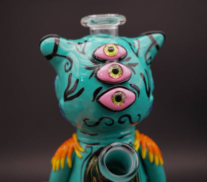 Psycho Eye Monster Dab Rig – Alien-Rig mit Terp Slurper Set(18 cm)