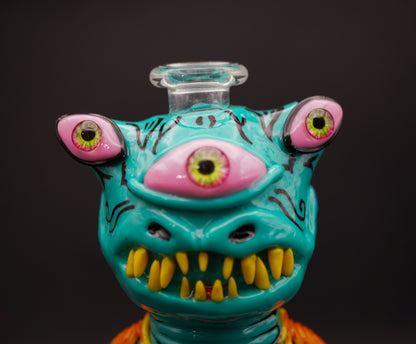 Psycho Eye Monster Dab Rig – Alien-Rig mit Terp Slurper Set(18 cm)