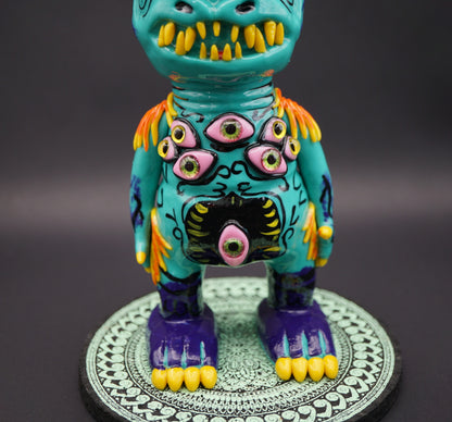 Psycho Eye Monster Dab Rig – Alien-Rig mit Terp Slurper Set(18 cm)