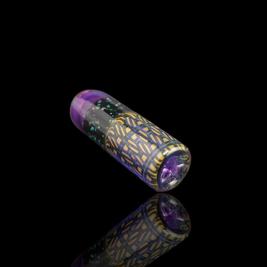 Hefe Glass glazen tip 12 mm met opal design en pattern