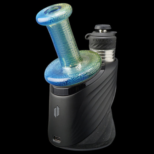 Puffco Peak & Peak Pro Glas Dry Top – Psychedelic Geometric Muster