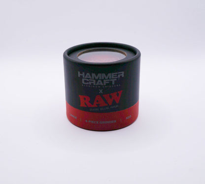 Hammercraft x Raw Grinder rot in einer edlen Verpackung