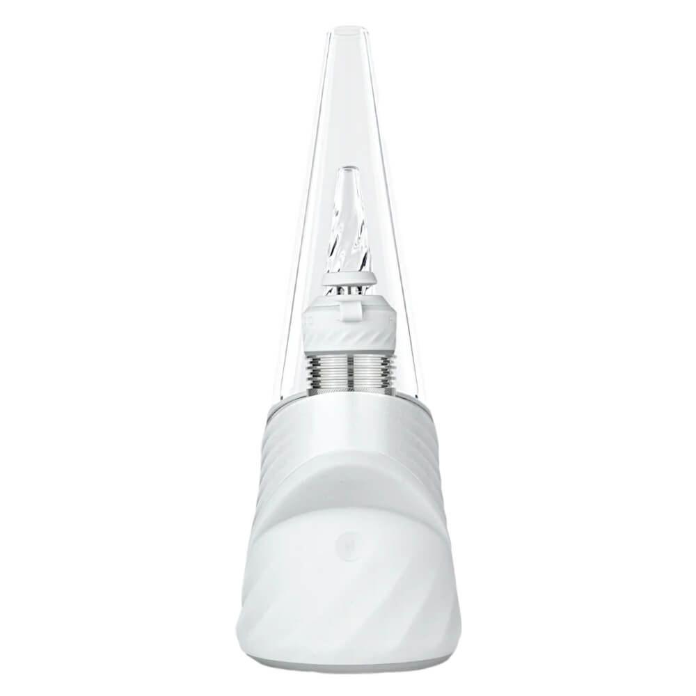Puffco new peak pro mit 3d xl Chamber Frontansicht in der Farbe Pearl