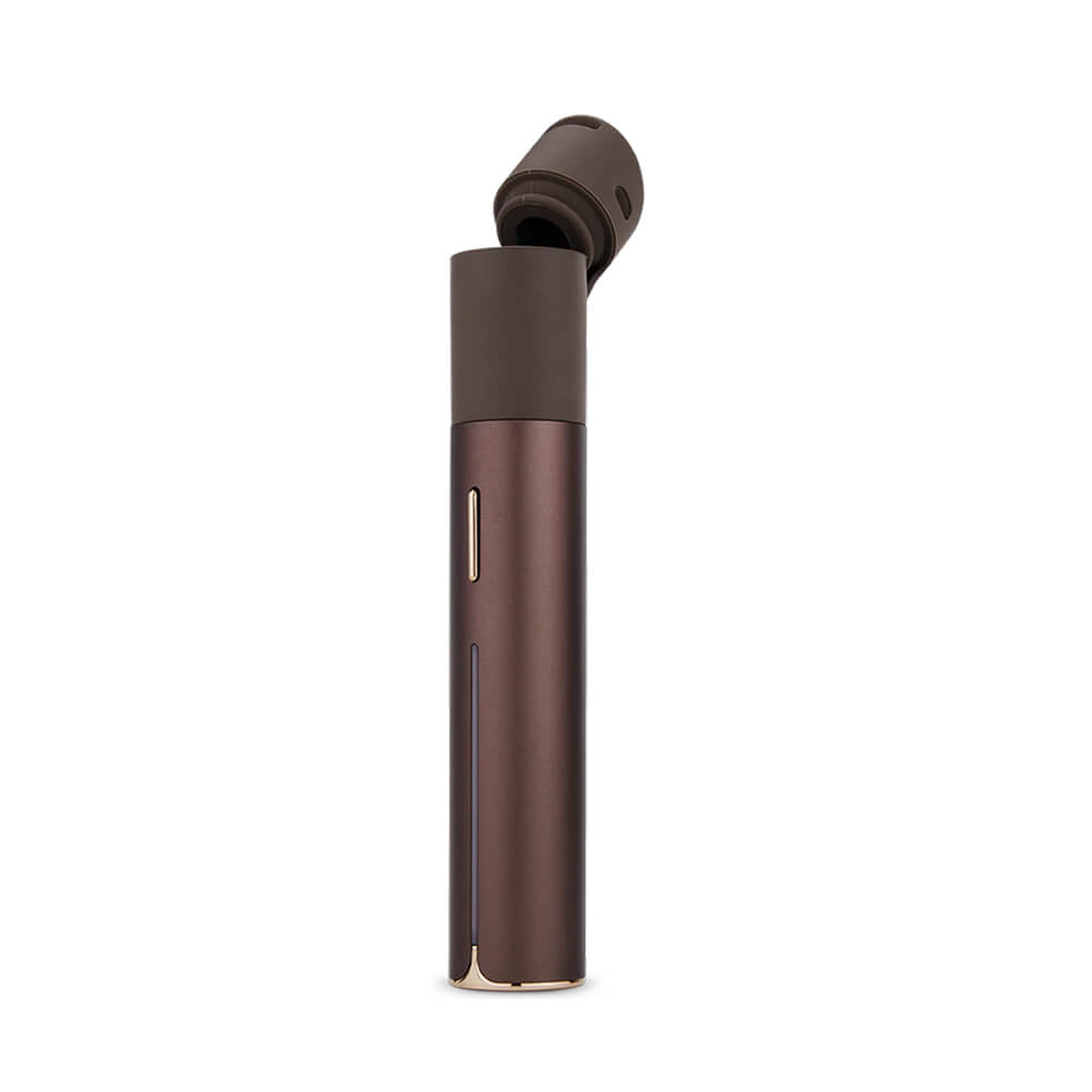 Puffco Pivot in der Farbe Mocca mit offener Kammer