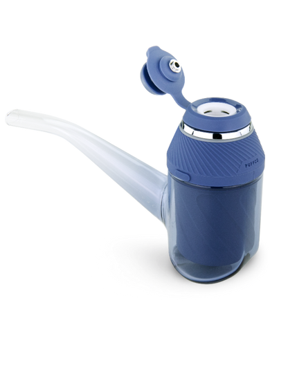 Puffco Proxy Storm in der Seitenansicht mit geöffnerter Kammer