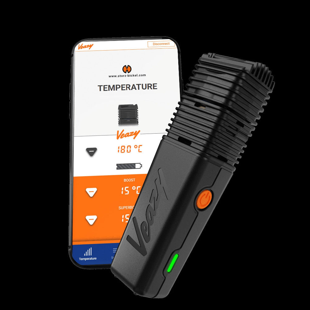 Veazy Vaporizer verbunden über App mit Smartphone