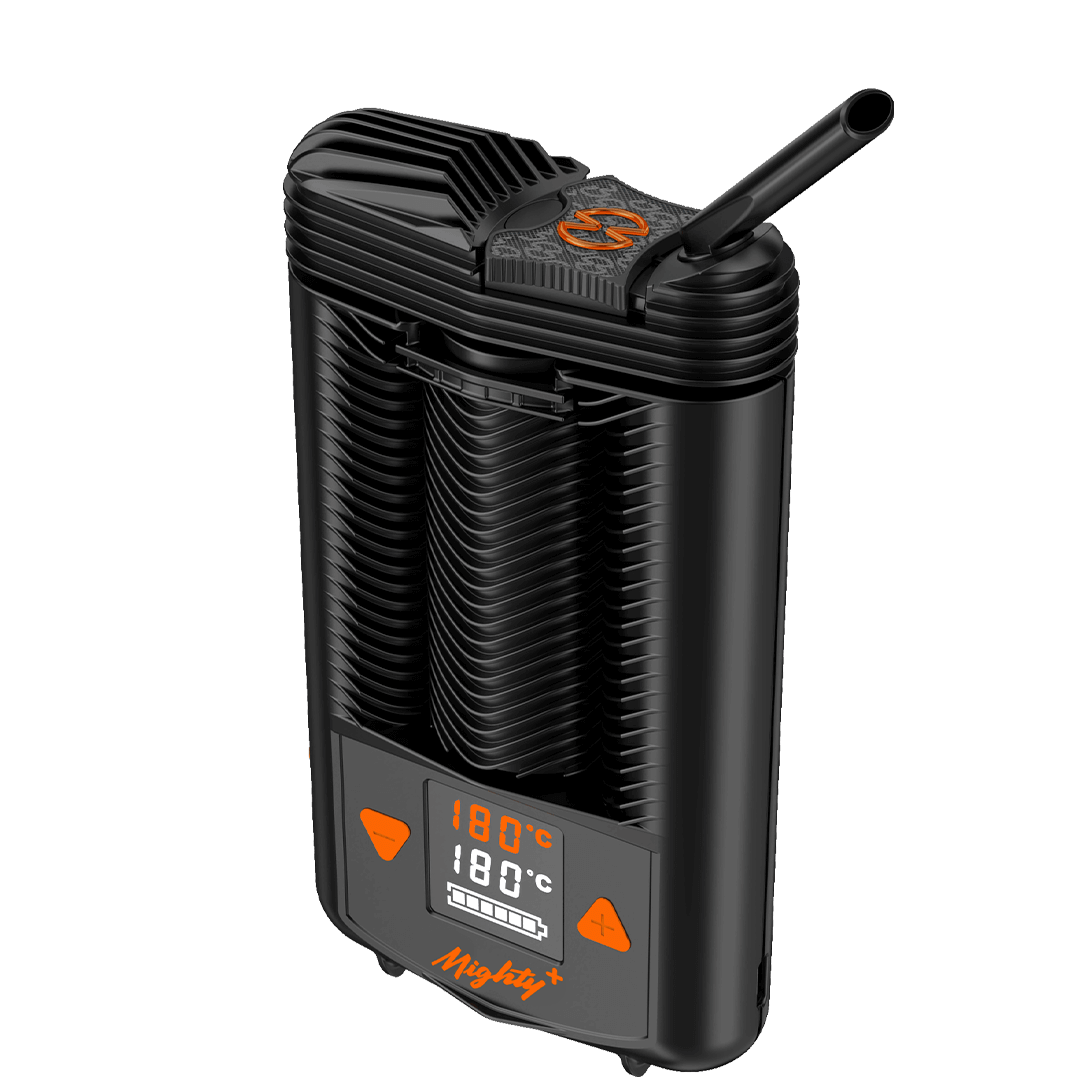 Vaporizer Mighty Plus von Storz und Bickel mit geöffnetem Mundstück