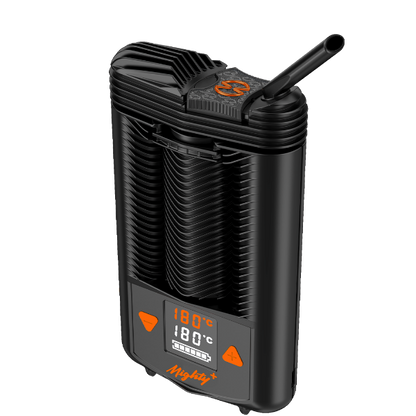 Vaporizer Mighty Plus von Storz und Bickel mit geöffnetem Mundstück