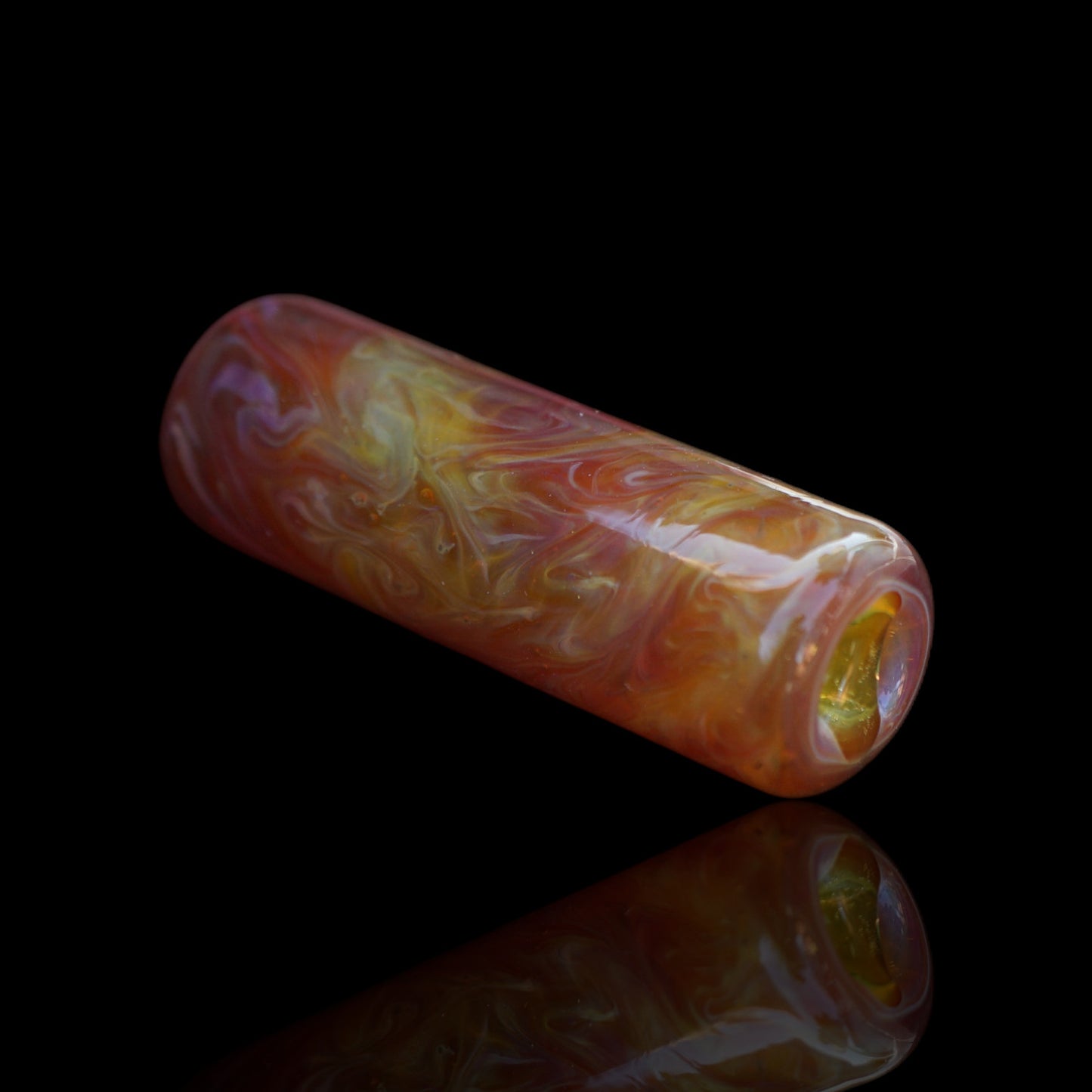 Apricot Plasma UV Collector Glastip in Orange und Pfirsich