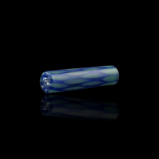 Blue handmade glass filter tip by Steve H