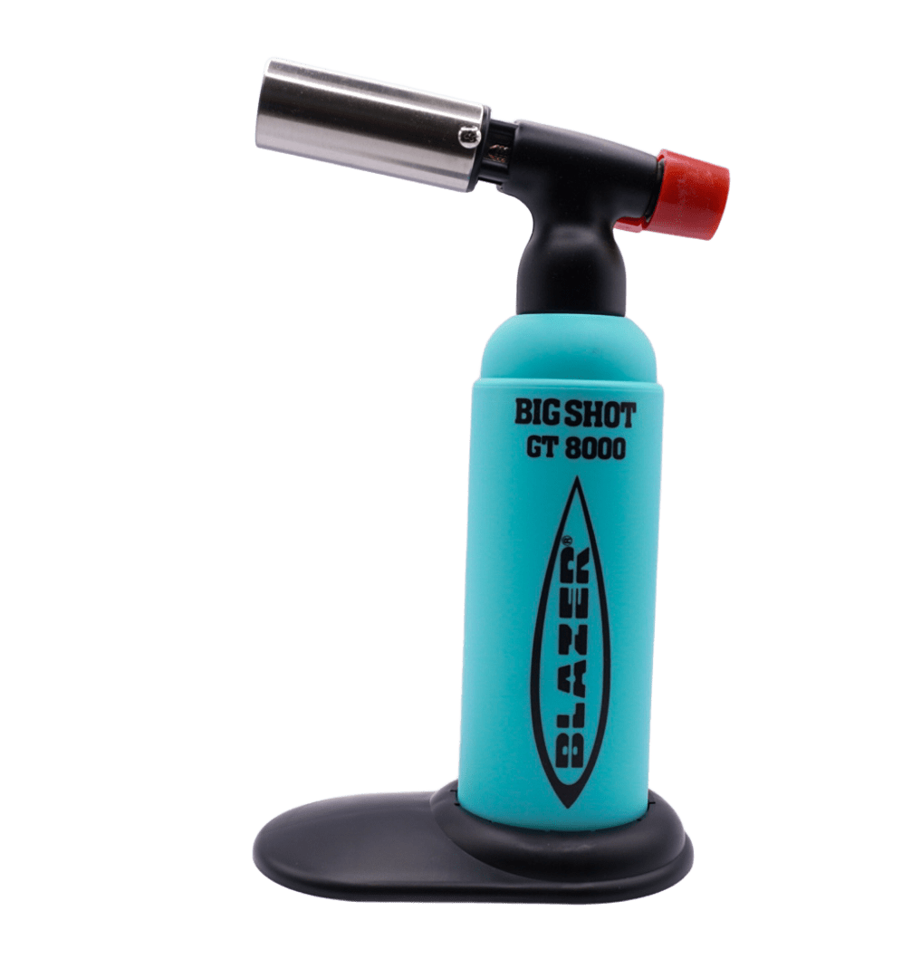 Blazer Big Shot GT8000 Dab Torch Teal Black Butane Torch Lighter