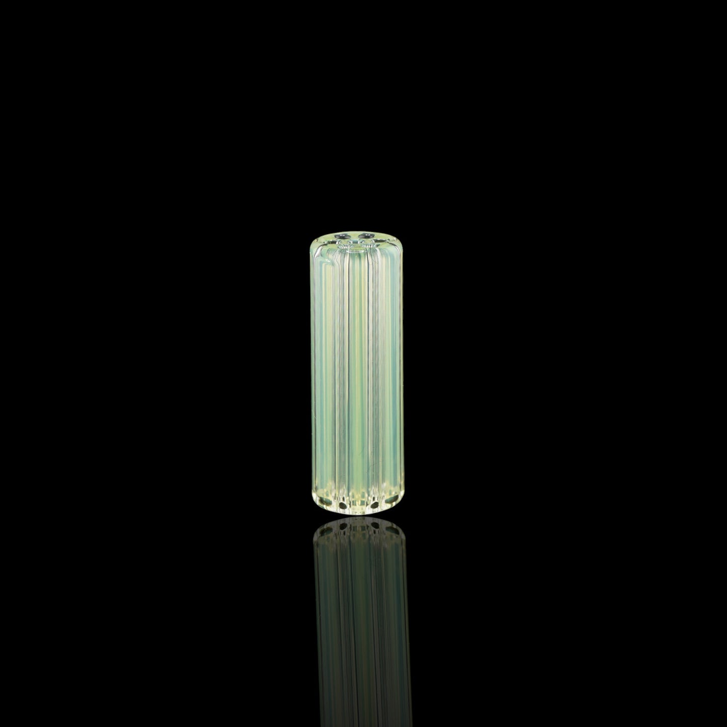 Blazing Blue Glass Arctic Jade collector glass tip with 7-hole design