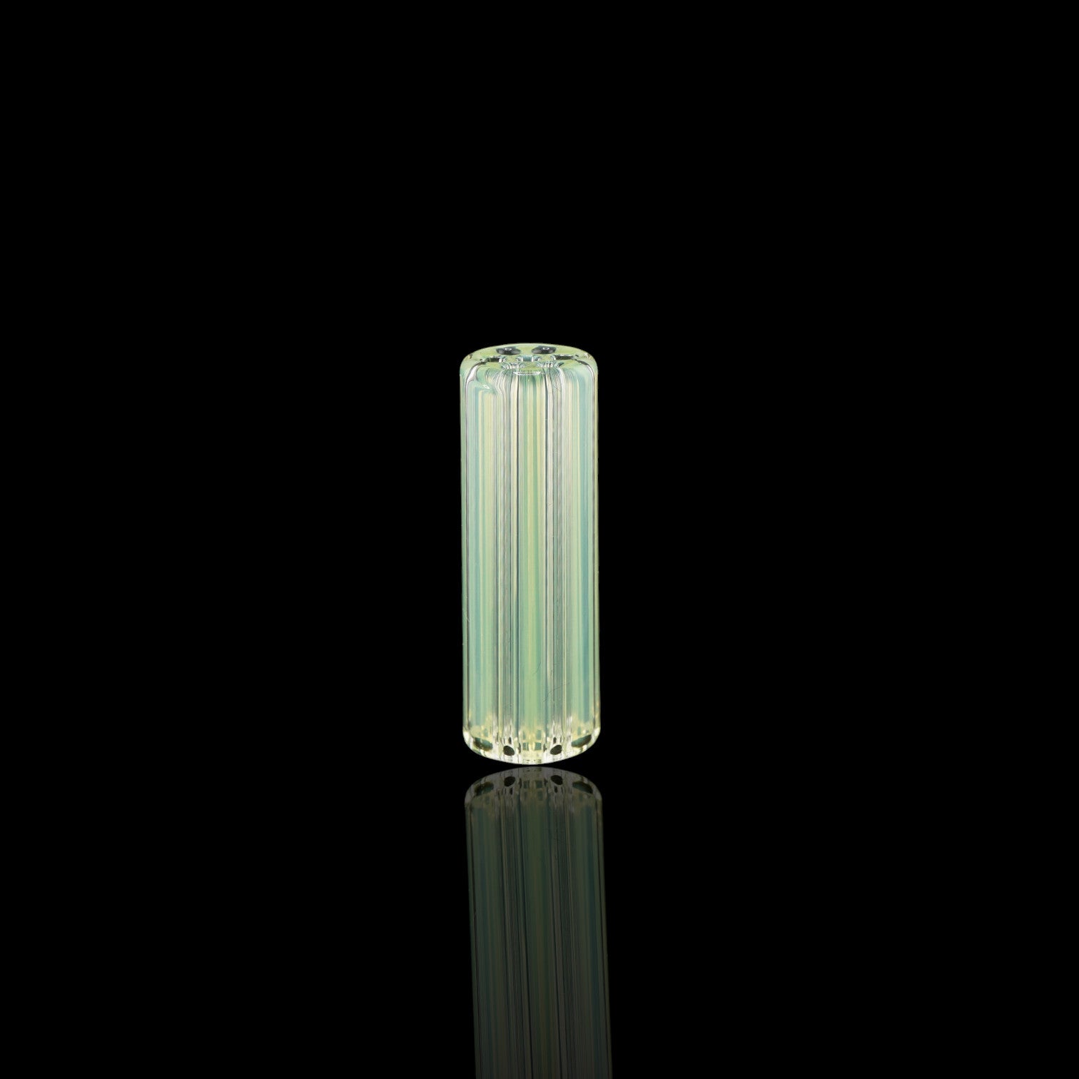 Blazing Blue Glass Arctic Jade collector glass tip with 7-hole design