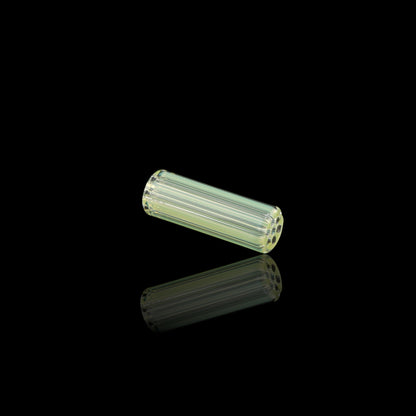 Handcrafted Arctic Jade collector glass tip by Blazing Blue Glass