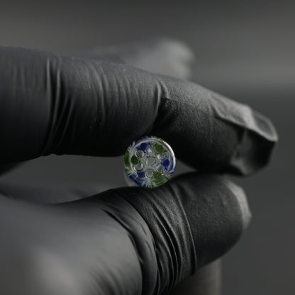 Detail view of the 7-hole design in the Aurora Ridge collector glass tip