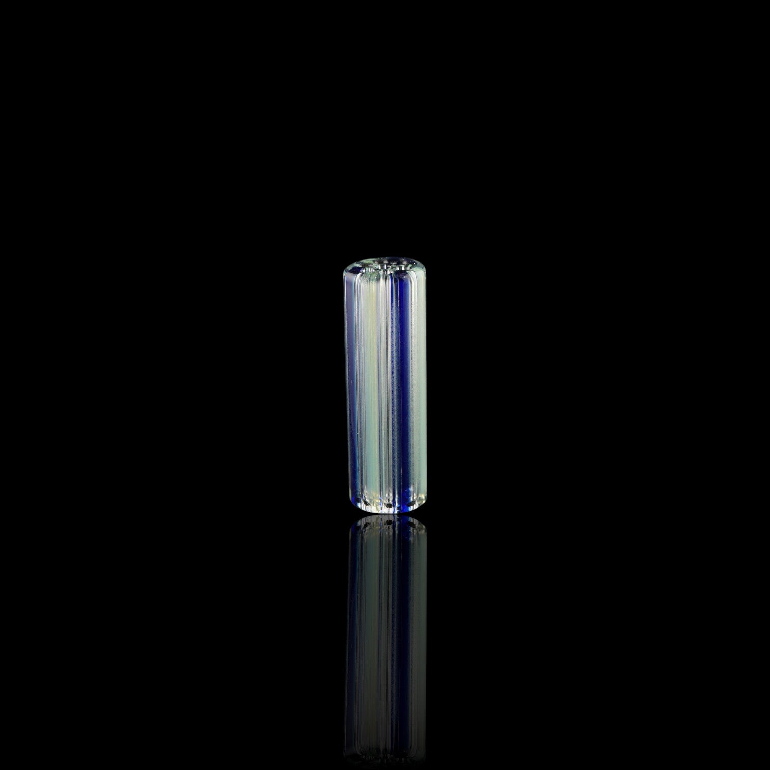 Handcrafted Lunar Echo collector glass tip by Blazing Blue Glass