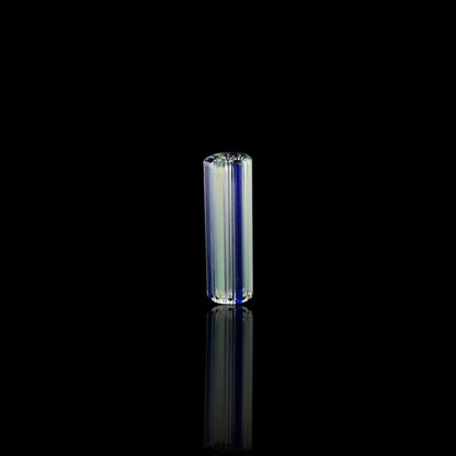 Handcrafted Lunar Echo collector glass tip by Blazing Blue Glass