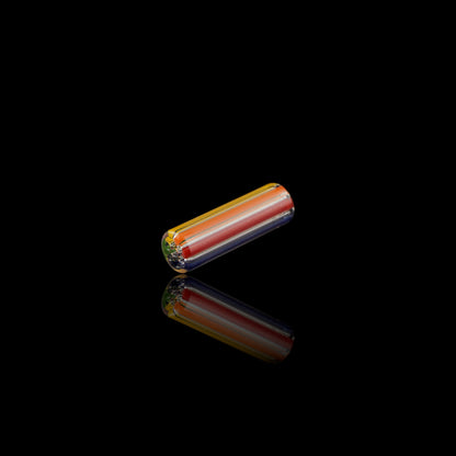 Handcrafted Prismatic Flow collector glass tip by Blazing Blue Glass