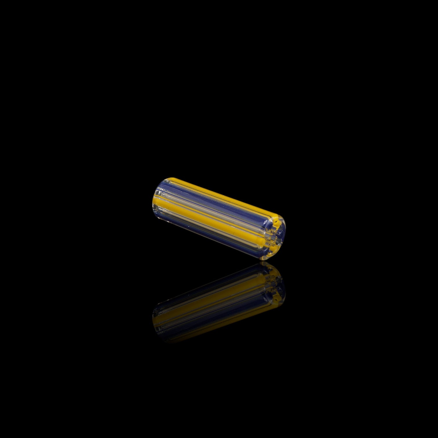 Handcrafted Royal Current collector glass tip by Blazing Blue Glass