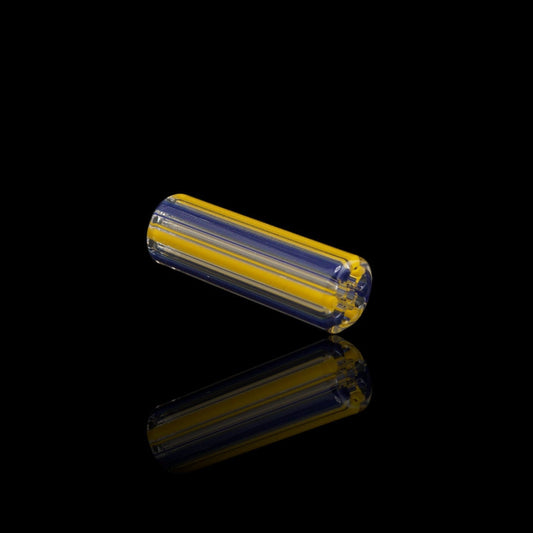 Handcrafted Royal Current collector glass tip by Blazing Blue Glass