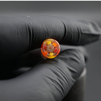 Blazing Blue Glass Solar Flare collector glass tip with 7-hole design