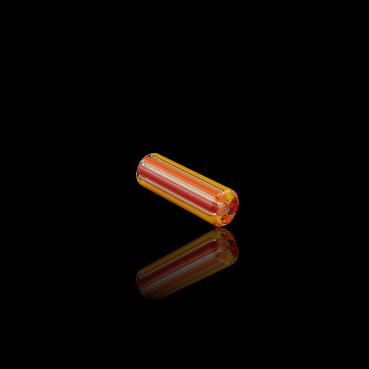 Blazing Blue Glass Solar Flare handcrafted collector glass tip