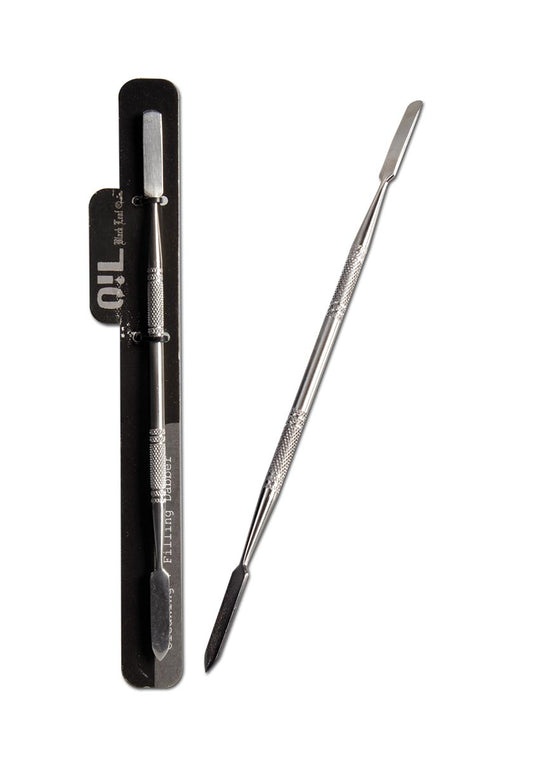 Edelstahl Dab Tool – Beidseitiger Dabber mit spitzem & abgerundetem Spatel | Black Leaf®