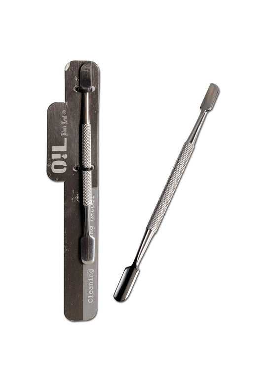 Edelstahl Dab Tool – Beidseitiger Dabber mit zwei abgerundeten Spateln | Black Leaf®