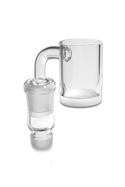 Gavel Quarz Banger 14,5 mm Male mit weißem Opaque Boden aus hochwertigem Quarzglas