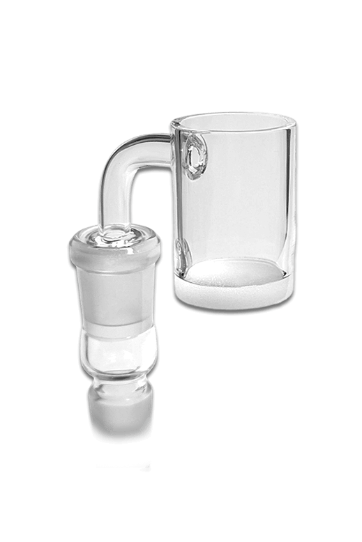 Gavel Quarz Banger 14,5 mm Male mit weißem Opaque Boden aus hochwertigem Quarzglas