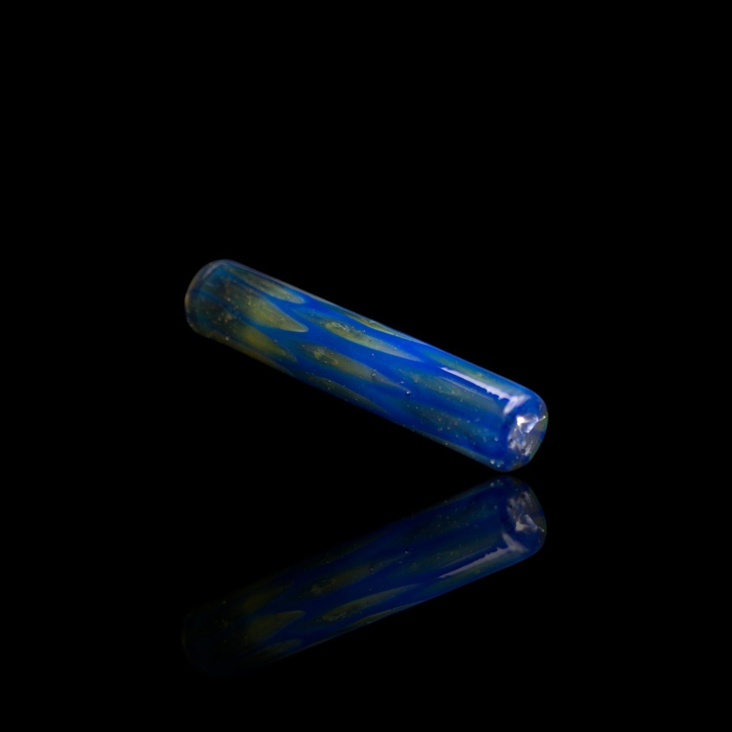 Glasfilter Joint blau gelb handgemacht stevehglass