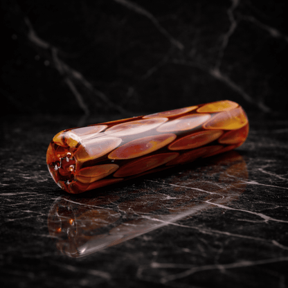 Handgemachter Glasfilter für Joints Glastip mit warmem Farbverlauf