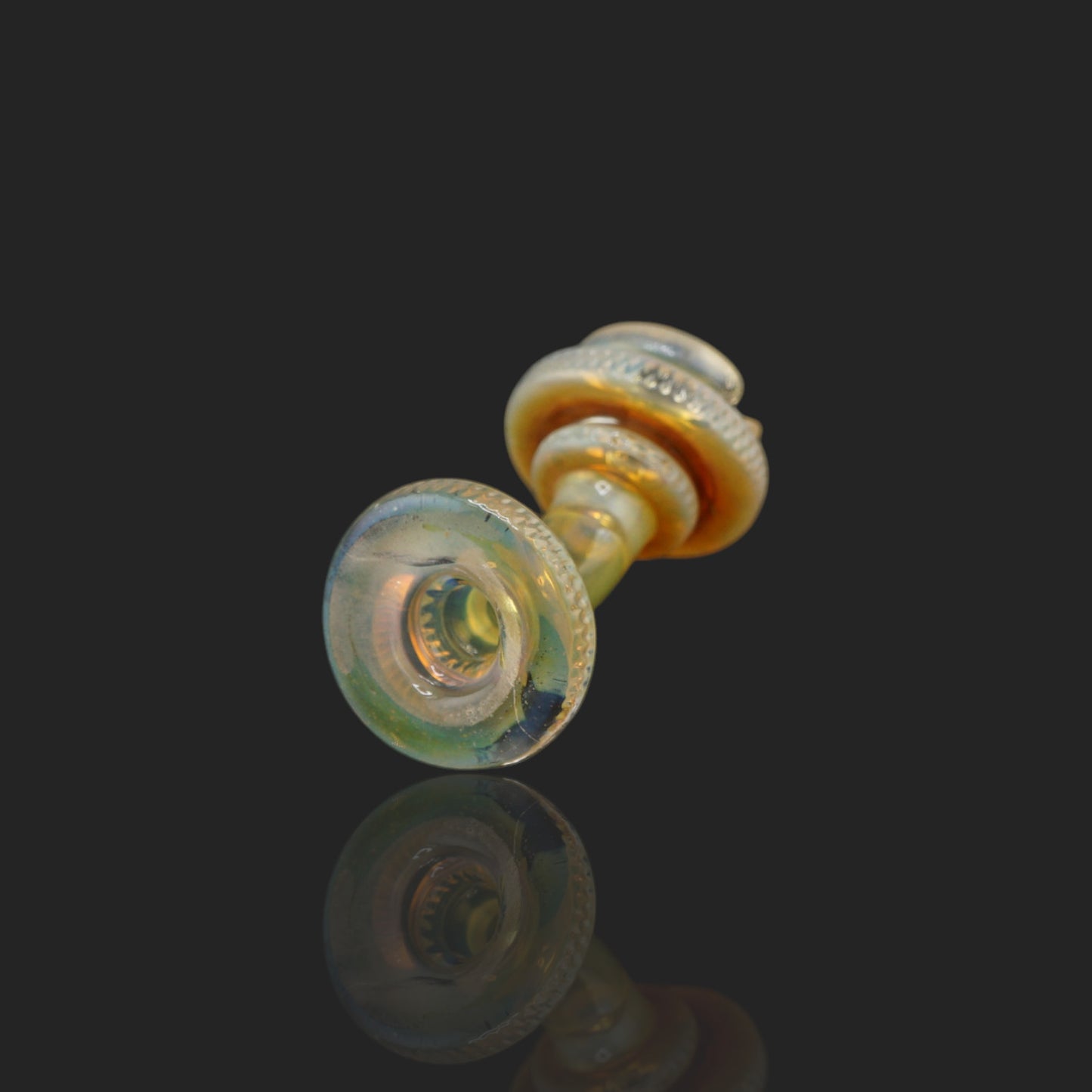 Glass by Yeti Cream Puffco Pivot glass mouthpiece made from borosilicate glass